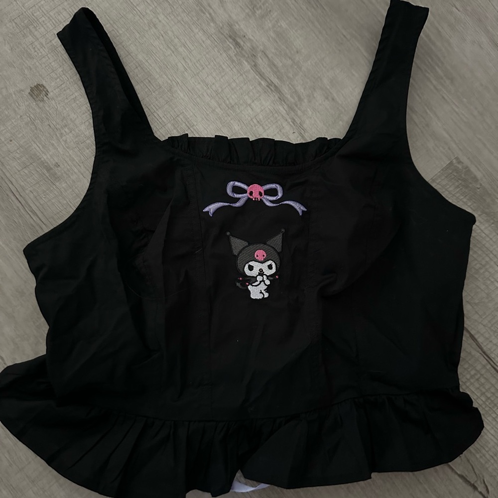 Hot topic keromi black tank top new with tags size small